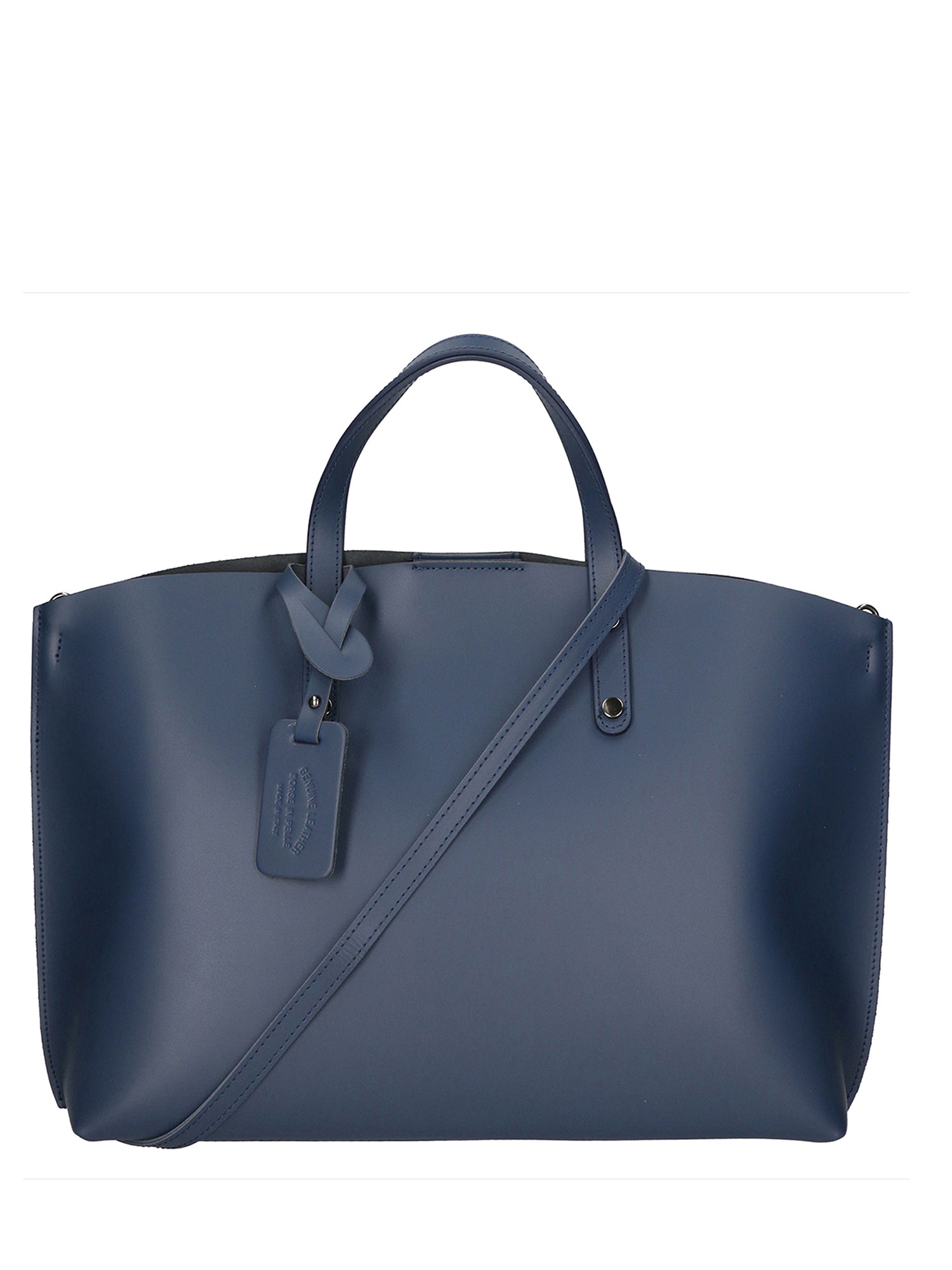 Lumena Borsa a mano da donna Vera pelle 2094-L318 BLU NAVY Gave Lux