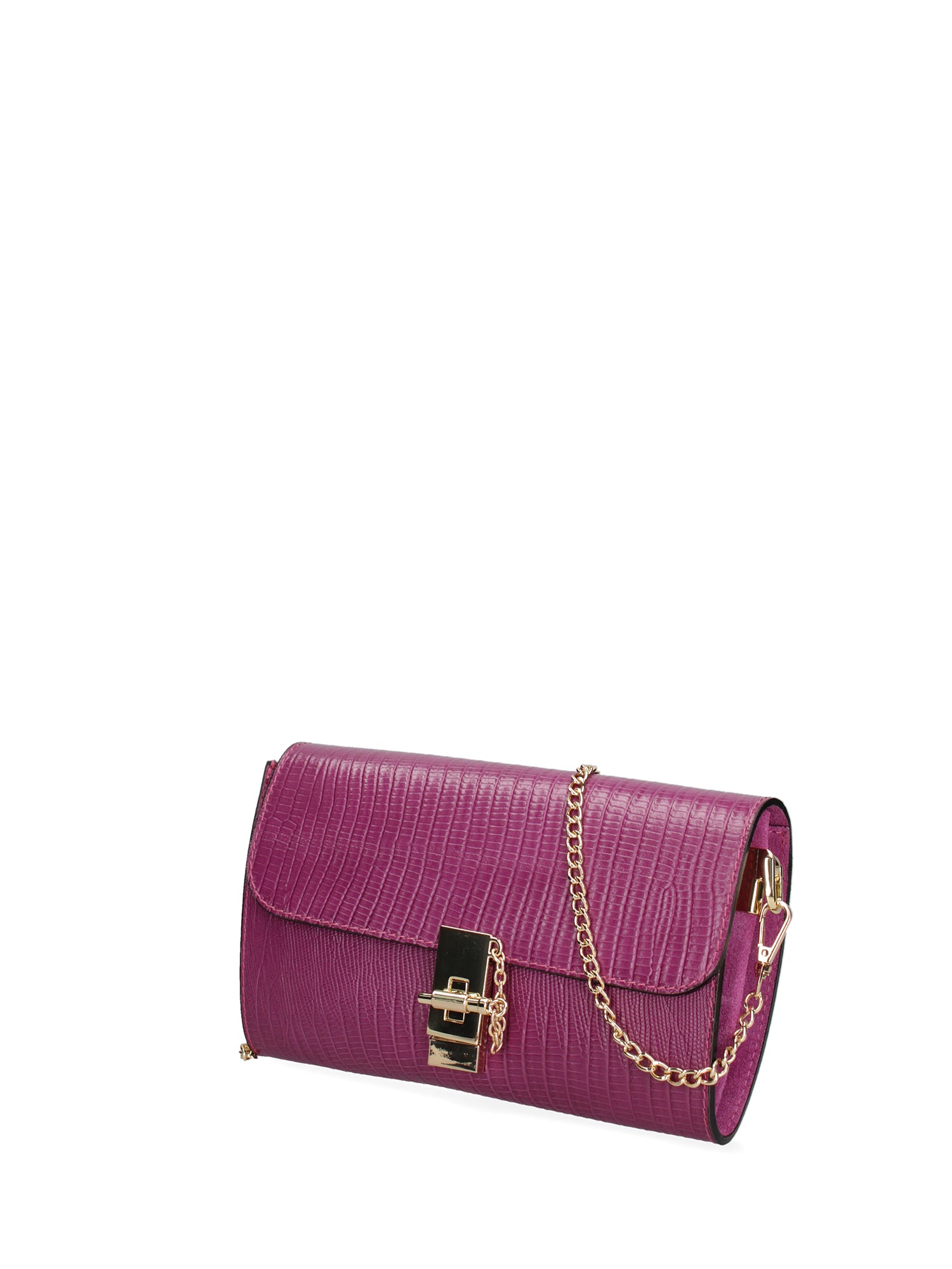 Borsa a tracolla da donna Vera pelle 00734-217 PETUNIA Viola Castellani