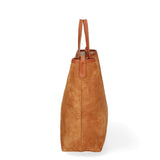 Borsa a mano da donna Pelle Scamosciata ROB1-SC17 CUOIO Roberta Rossi