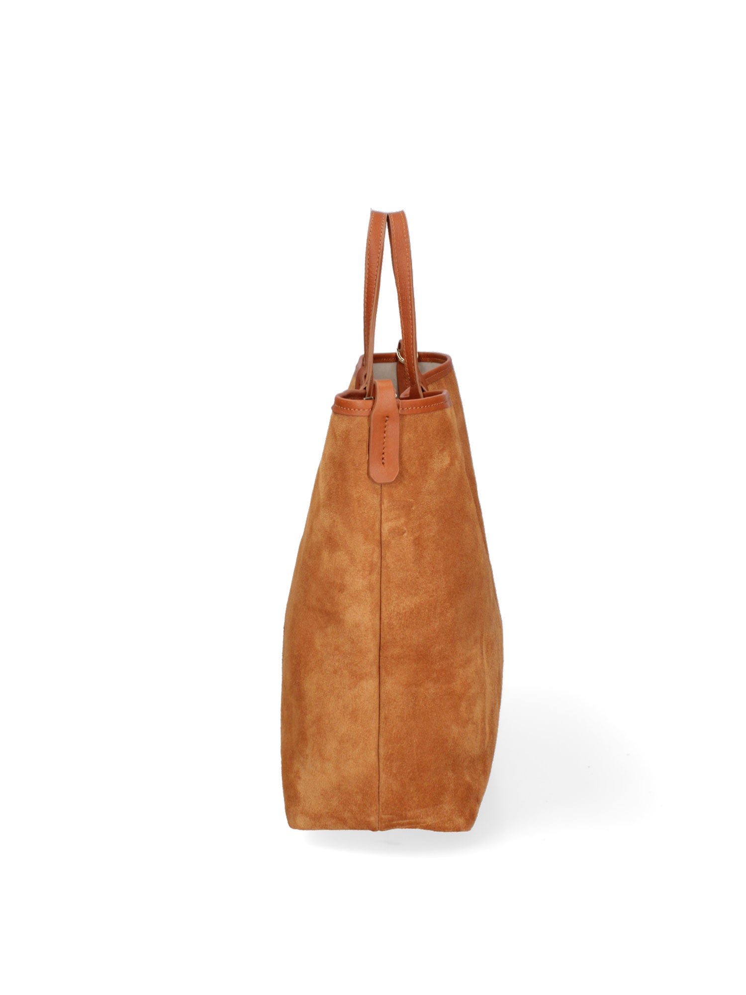 Borsa a mano da donna Pelle Scamosciata ROB1-SC17 CUOIO Roberta Rossi