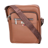 Borsa a tracolla uomo 100% pelle PU PCL3024-KHAKI Northampton Polo Club