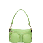 Borsa a spalla da donna Vera pelle 07147-D12 VERDE Roberta Rossi