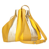 Nunzia Borsa a spalla da donna Vera pelle 576042-SENAPE Gave Lux