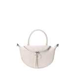 Mae Borsa a mano da donna Vera pelle 07142-D37 LATTE Viola Castellani