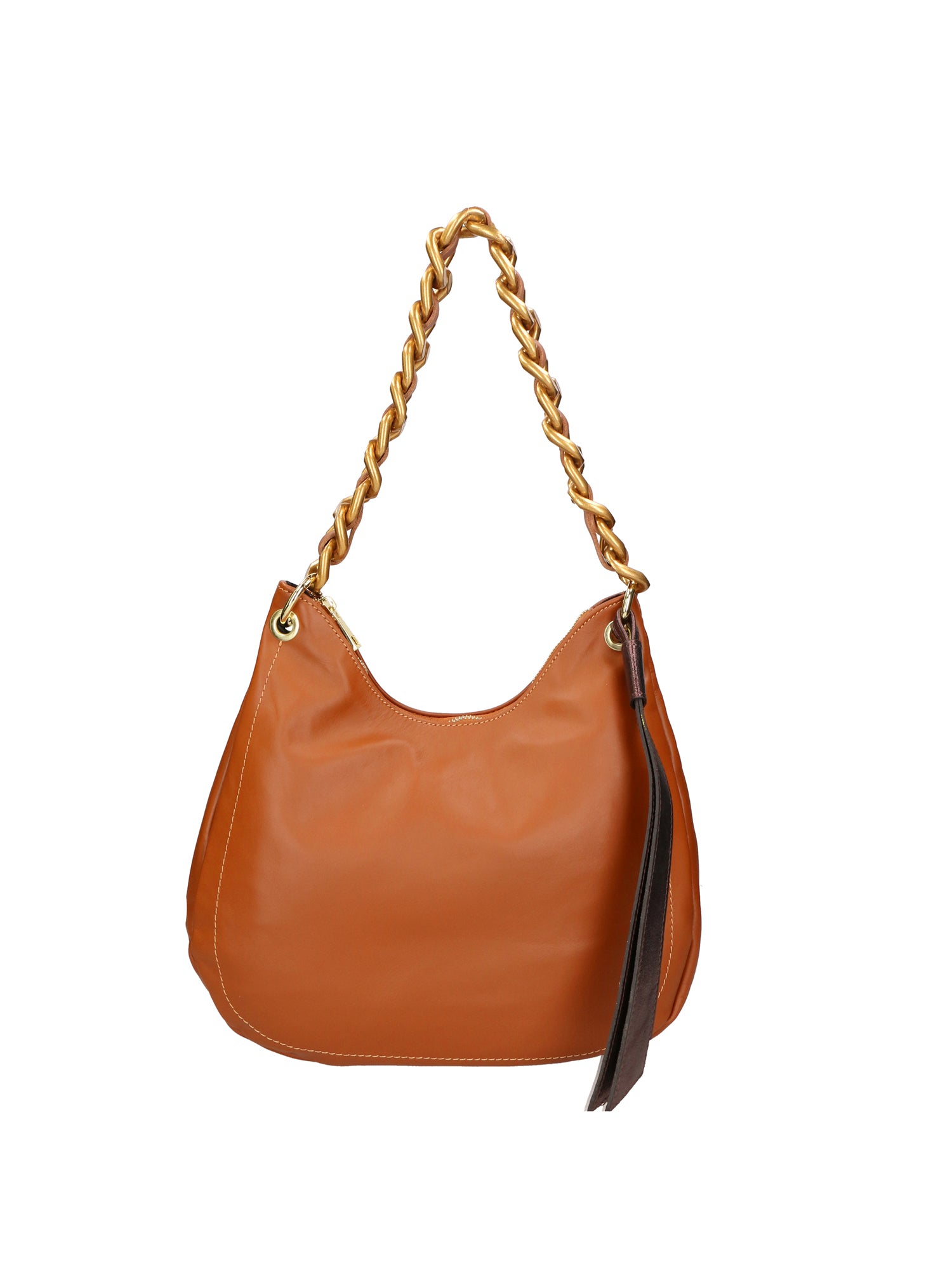 Artemisia Borsa a spalla da donna Vera pelle 05462-S17 CUOIO SCURO L015 T.MORO Gave Lux
