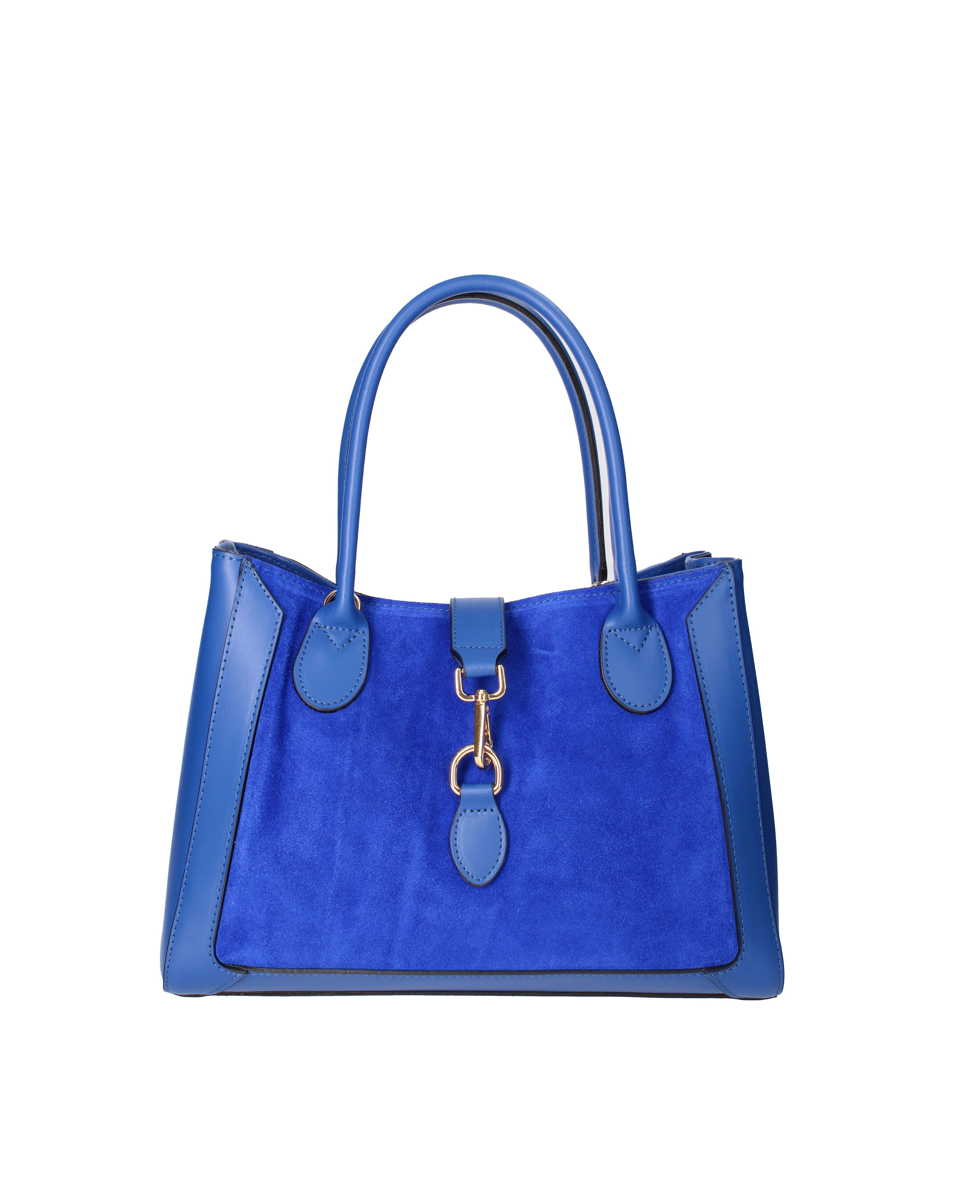 Jordana Borsa a mano da donna Vera pelle e suede 07150-L115 BLUETTE Viola Castellani