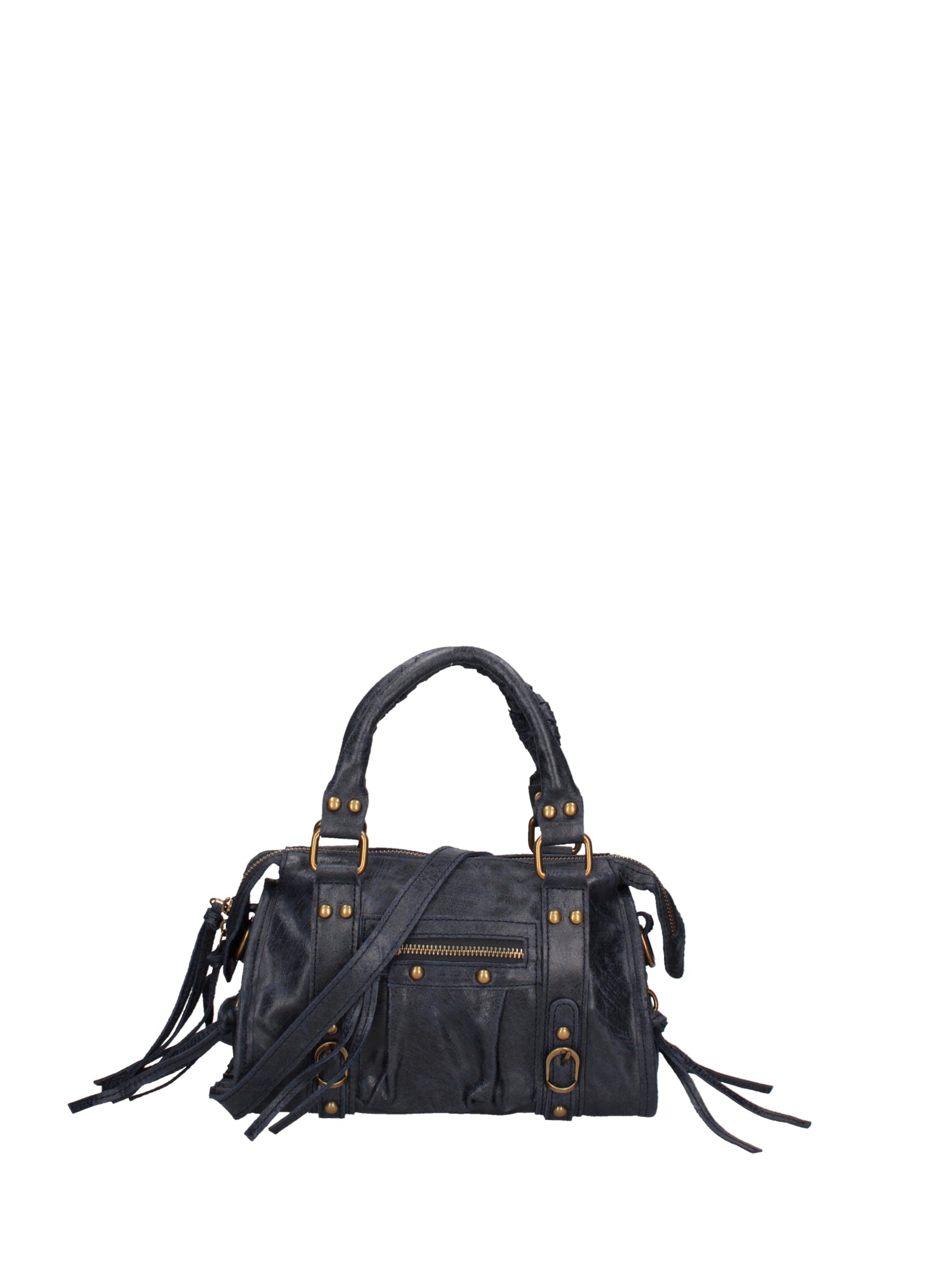 Erisia Borsa a spalla da donna Vera pelle 06091-013 BLU NAVY Gave Lux