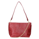 Lorelei Borsa a spalla da donna Vera pelle croco 06498-037 BORDO Gave Lux