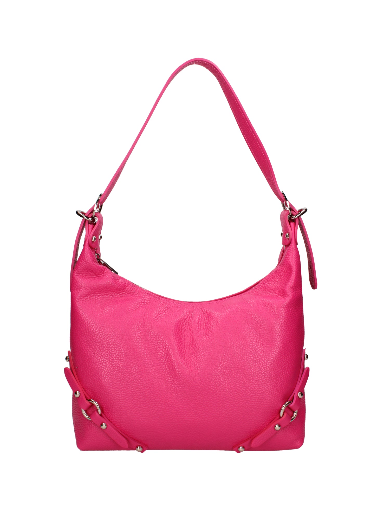 Fiorenza Lux Borsa a spalla da donna Vera pelle 07140-D02 FUXIA Viola Castellani