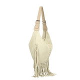 Zefira Borsa a spalla da donna Pelle Scamosciata 8630-BEIGE Gave Lux