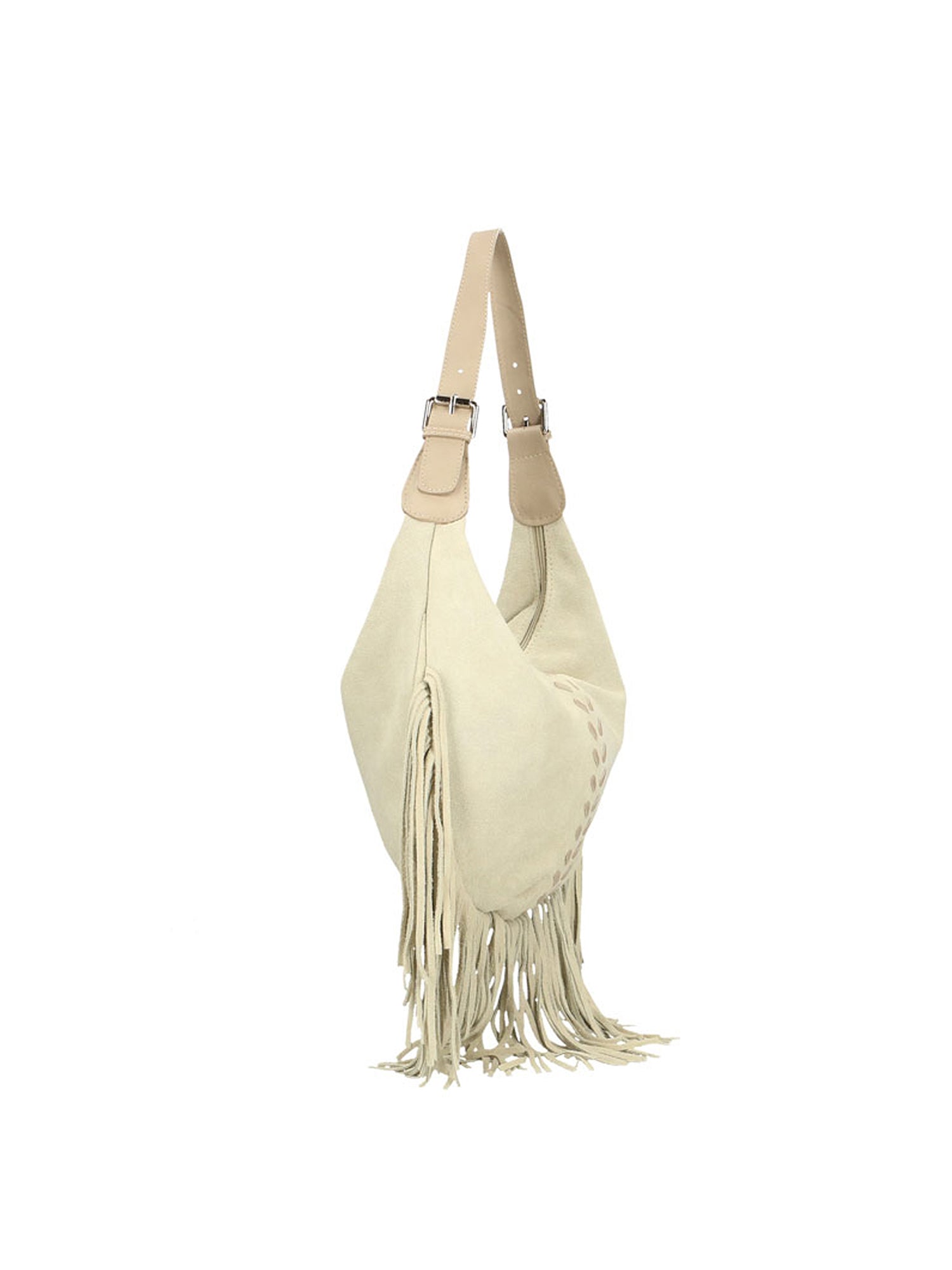 Zefira Borsa a spalla da donna Pelle Scamosciata 8630-BEIGE Gave Lux