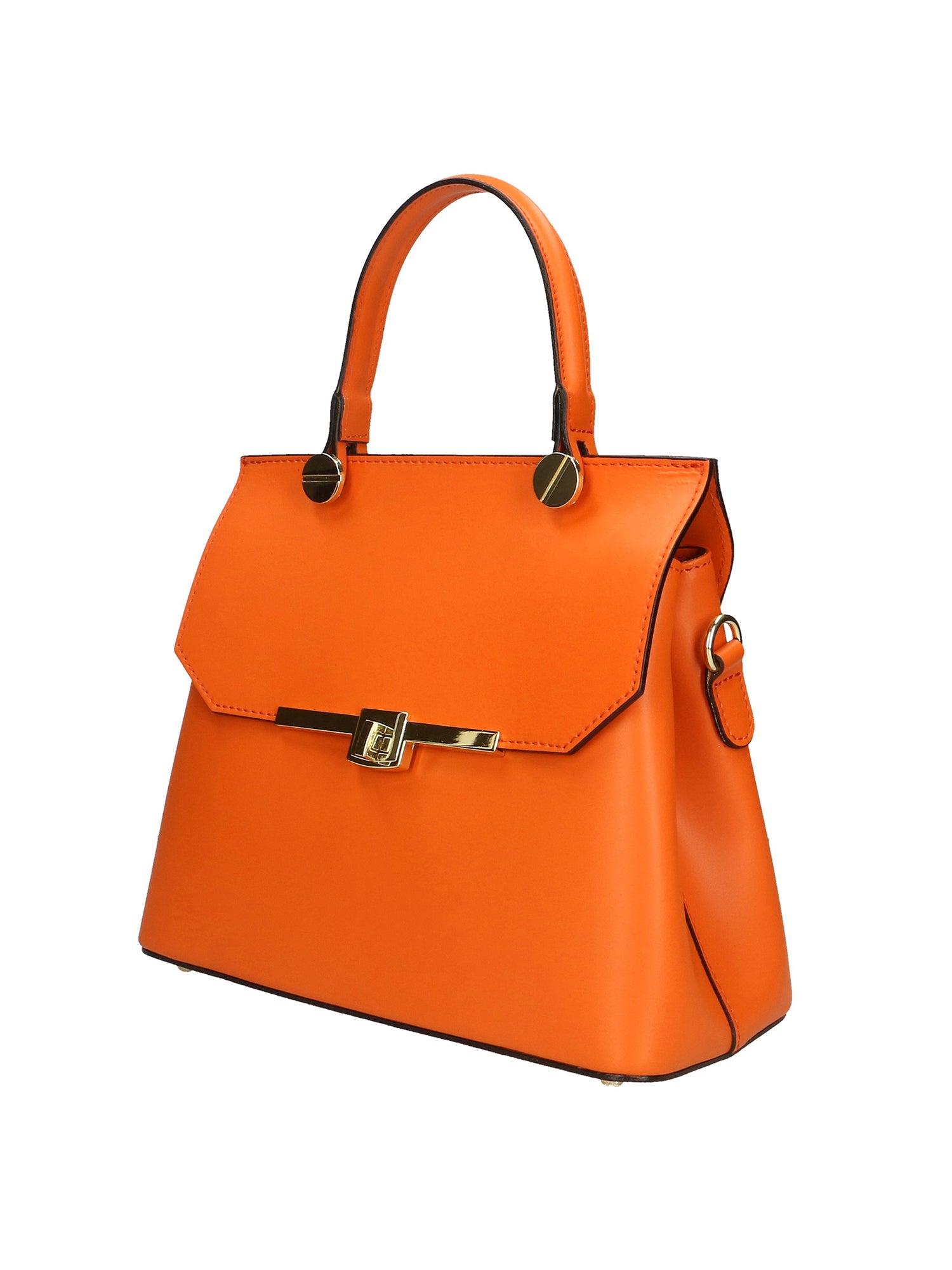 Borsa a mano da donna 100% vera pelle 7708-L811 ARANCIONE Gave Lux