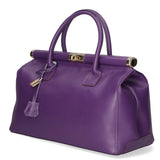 Aleria Borsa a mano da donna Vera pelle 8005-D45 VIOLA Gave Lux