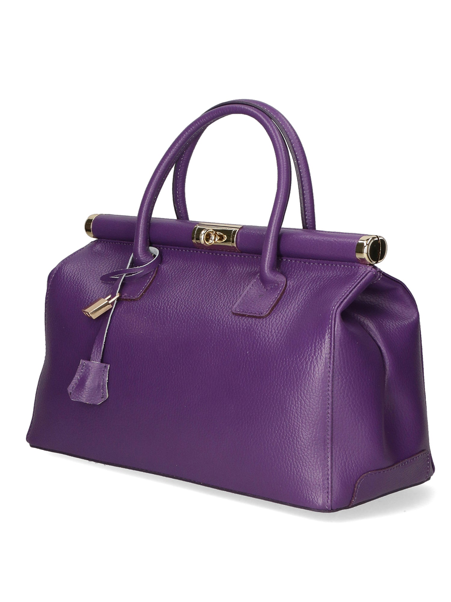 Aleria Borsa a mano da donna Vera pelle 8005-D45 VIOLA Gave Lux