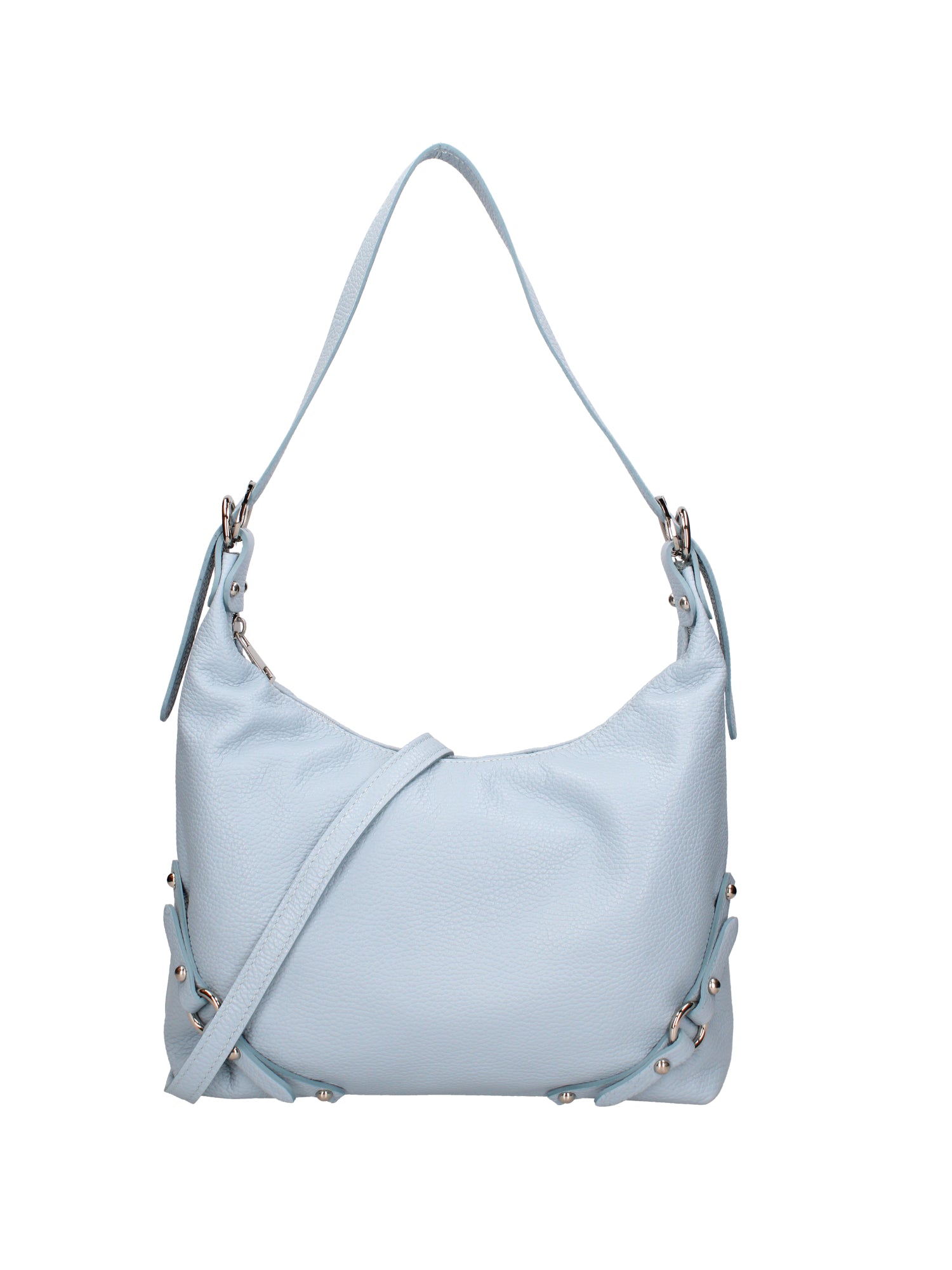 Fiorenza Lux Borsa a spalla da donna Vera pelle 07140-D92 CELESTE Viola Castellani