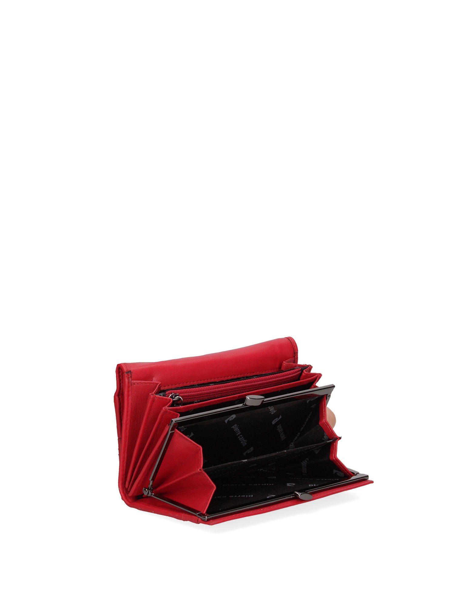 Portafoglio donna in vera pelle Casual 455-130-ROSSO Pierre Cardin