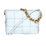 Agostina Borsa a mano da donna Vera pelle 04691-D92 CELESTE HEAVENLY Gave Lux