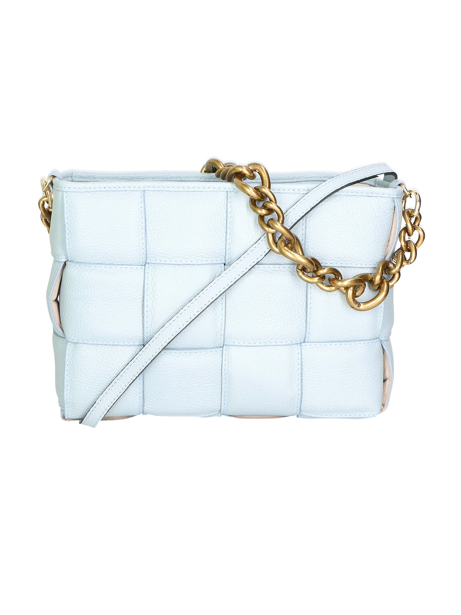 Agostina Borsa a mano da donna Vera pelle 04691-D92 CELESTE HEAVENLY Gave Lux