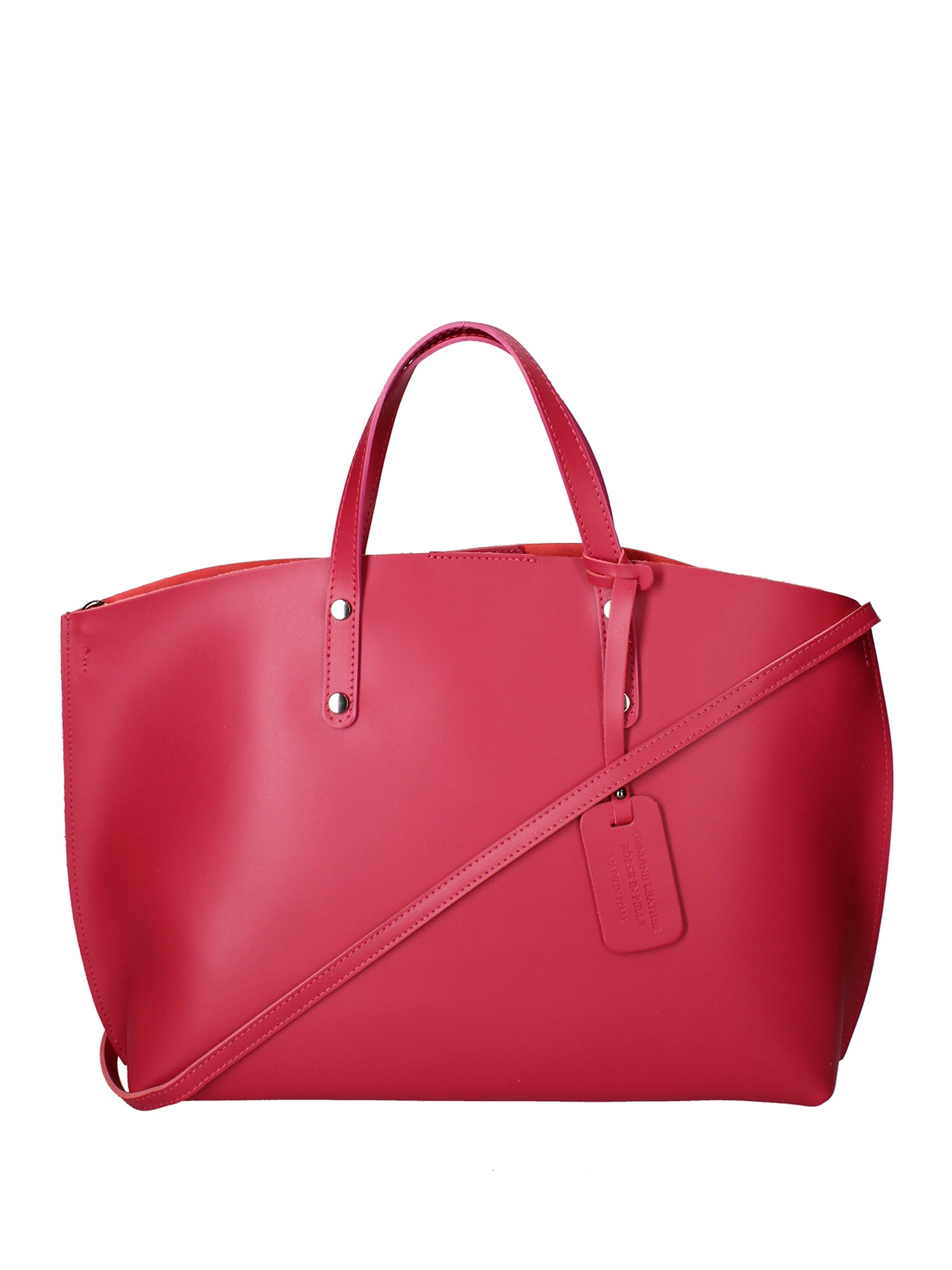 Lumena Borsa a mano da donna Vera pelle 2094-L117 FUXIA SCURO Gave Lux