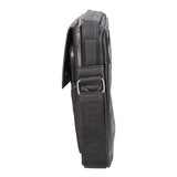 Borsa a tracolla uomo 100% pelle PU PCL3053-BLACK Northampton Polo Club