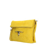 Valencia Borsa a tracolla da donna Vera pelle 8651-GIALLO Gave Lux