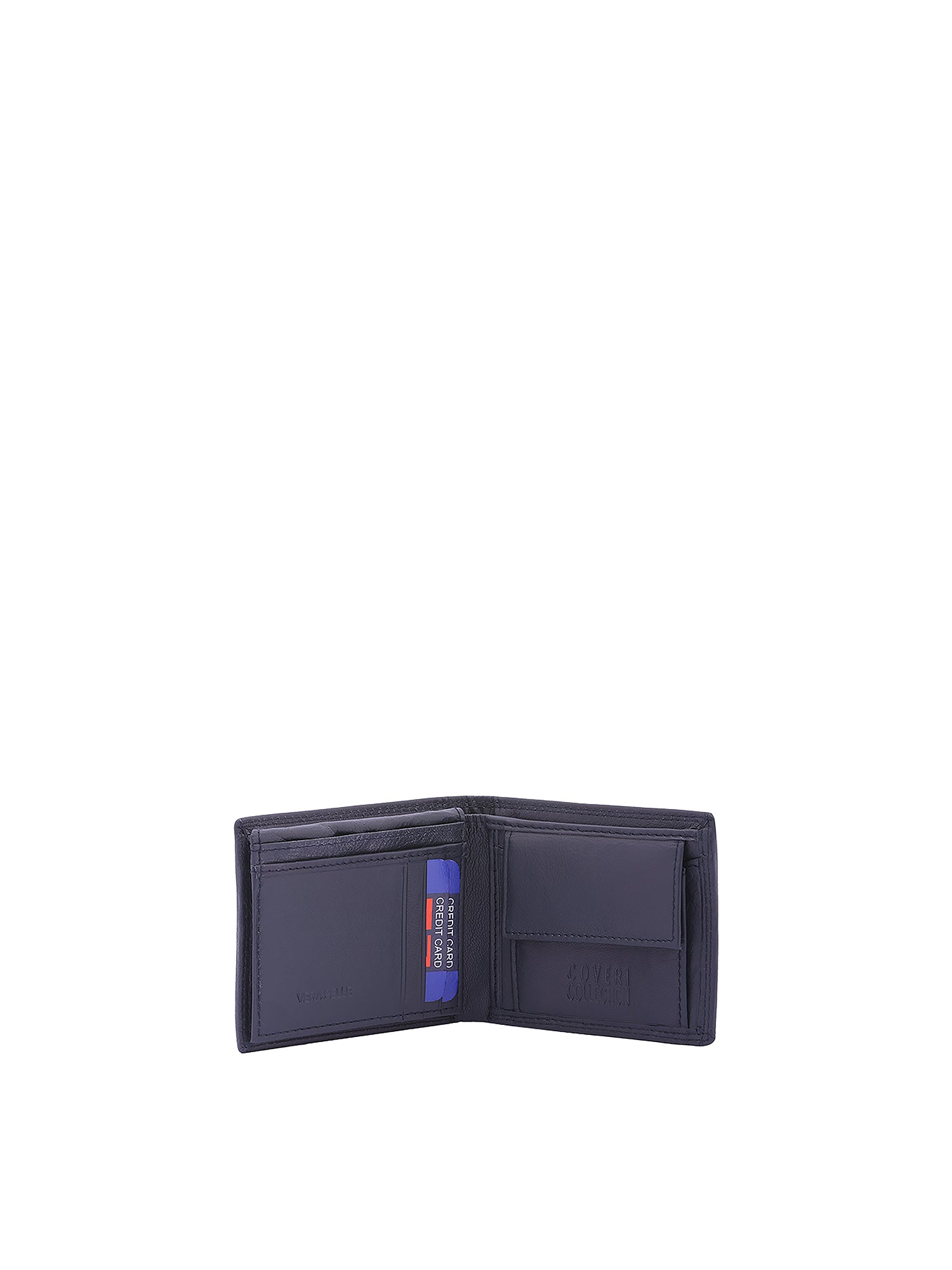 Portafoglio uomo in vera pelle Casual CC808-992-BLU Coveri Collection