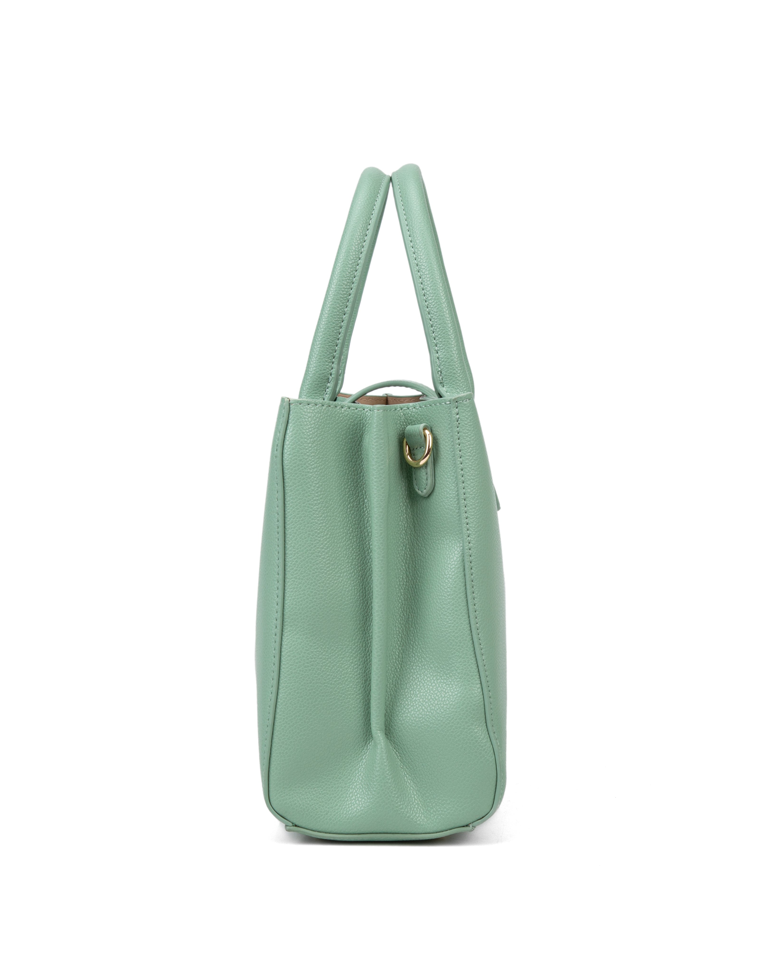 Borsa a mano da donna 100% pelle vegana PU 712-2PT-JADEGREEN Diana&co