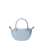 Mae Borsa a mano da donna Vera pelle 07142-D92 CELESTE Viola Castellani