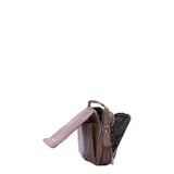 Borsa a tracolla uomo Ecopelle e poliestere BC1193-CAFFE' B Cavalli