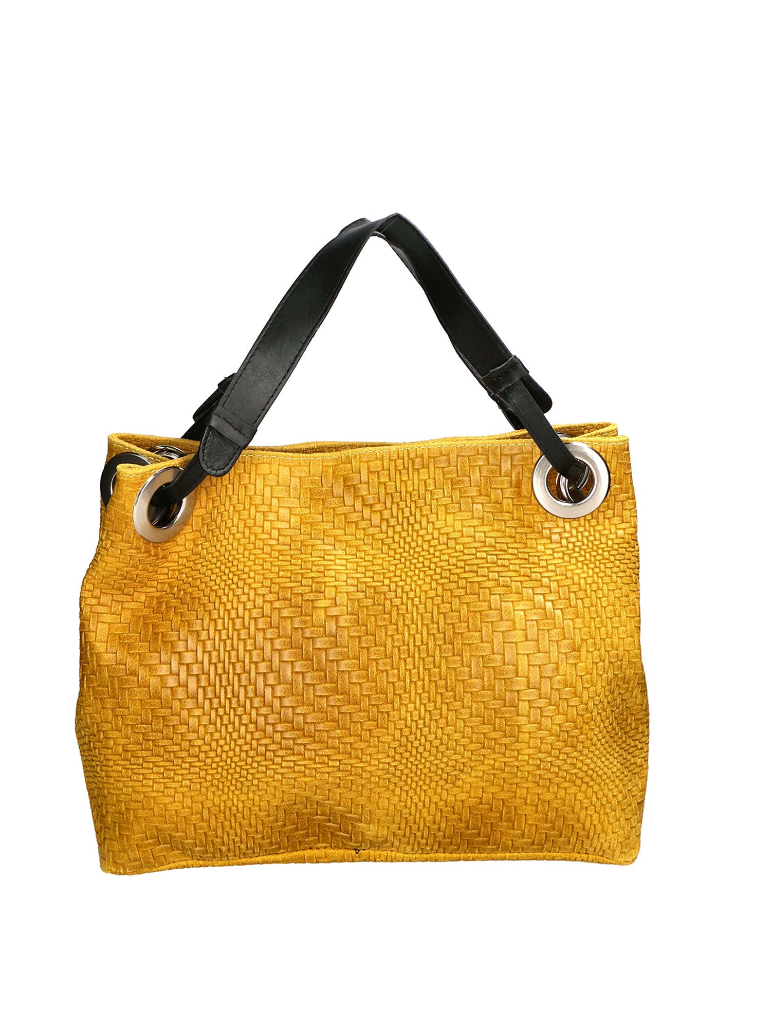 Emilia Borsa a spalla da donna Vera pelle 80059-008 GIALLO Gave Lux
