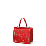 Florianne Borsa a tracolla da donna Vera pelle 1885-ROSSO Gave Lux