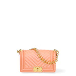 Borsa a mano da donna 100% Pvc FLAT-S 24-DARK RUST - GOLD Marc Ellis