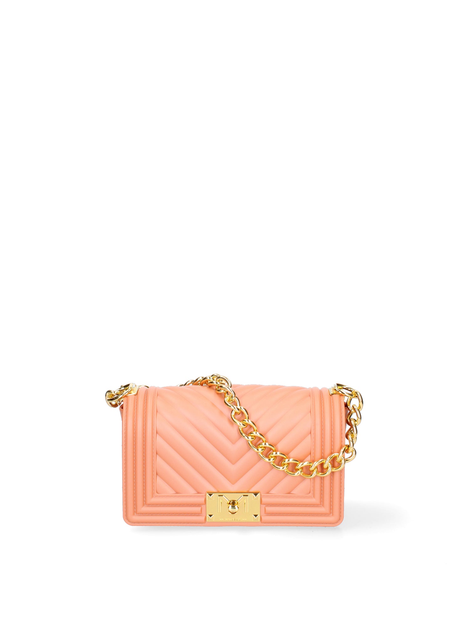 Borsa a mano da donna 100% Pvc FLAT-S 24-DARK RUST - GOLD Marc Ellis