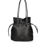 Borsa a spalla da donna 100% PVC F6717-2-BLACK David Jones