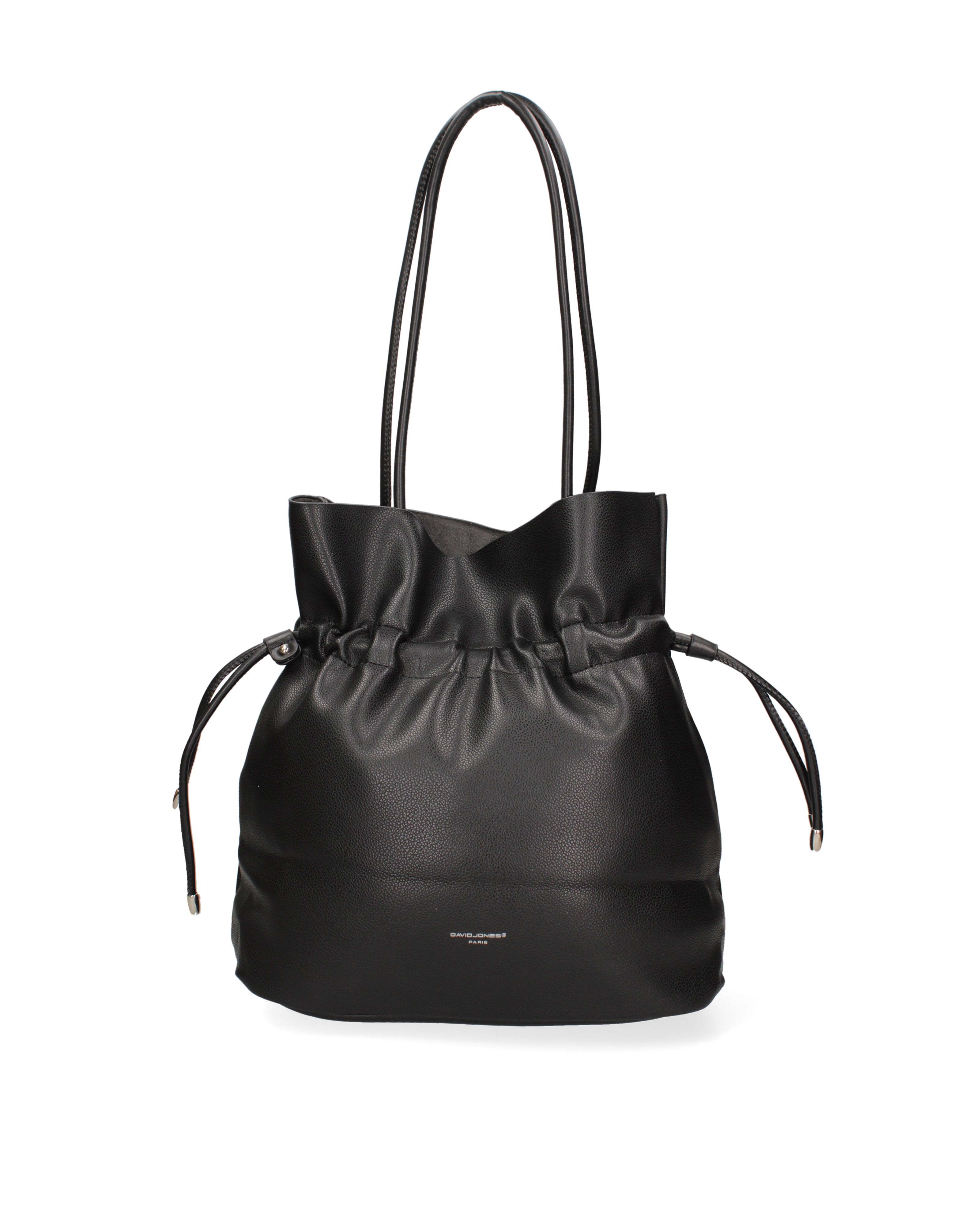 Borsa a spalla da donna 100% PVC F6717-2-BLACK David Jones