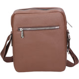 Borsa a tracolla uomo 100% pelle PU PCL3024-LIGHT BROWN Northampton Polo Club
