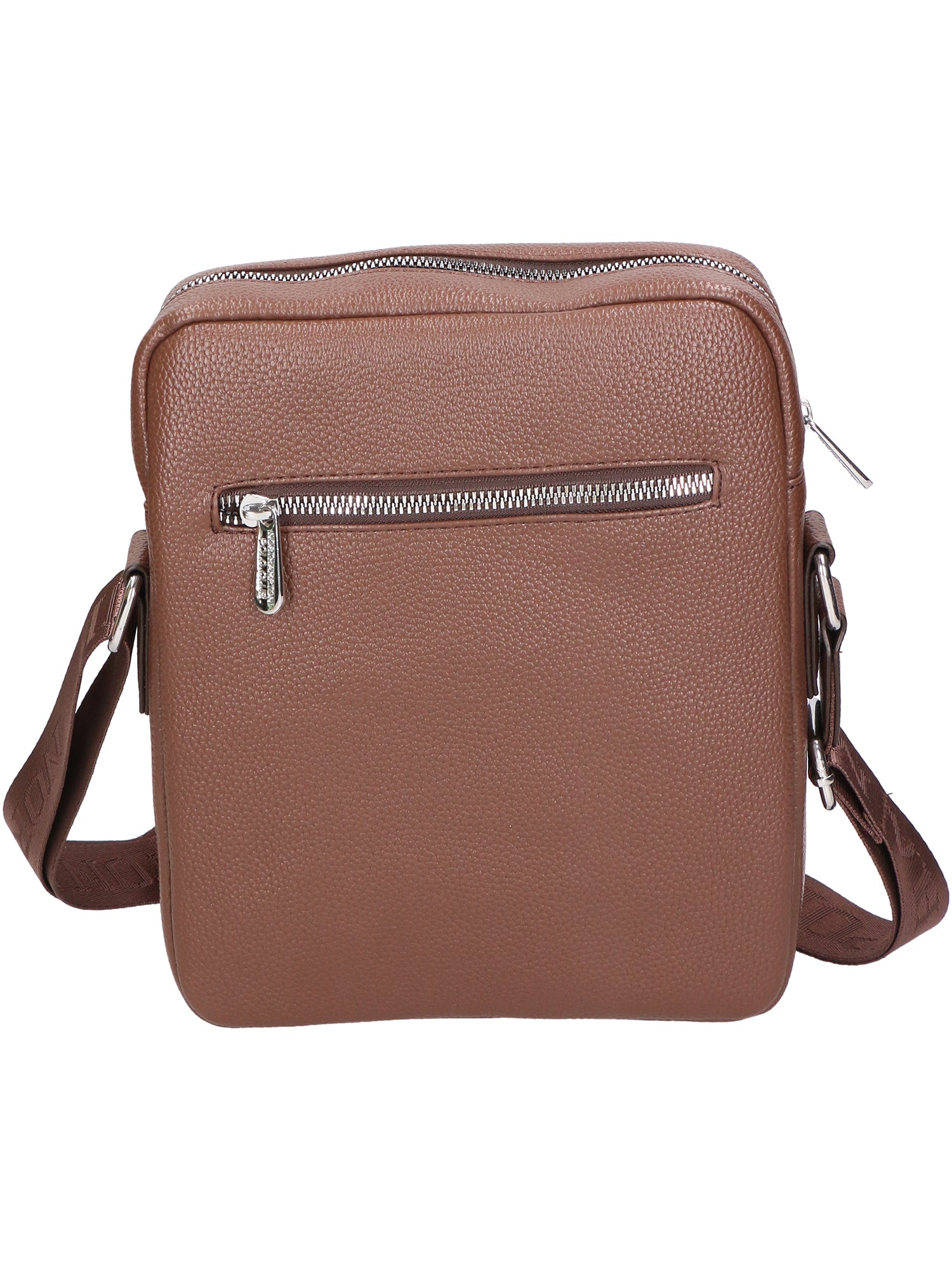 Borsa a tracolla uomo 100% pelle PU PCL3024-LIGHT BROWN Northampton Polo Club