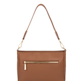 Borsa a spalla da donna 100% pelle vegana PU 703-1PT-LEATHER Diana&co