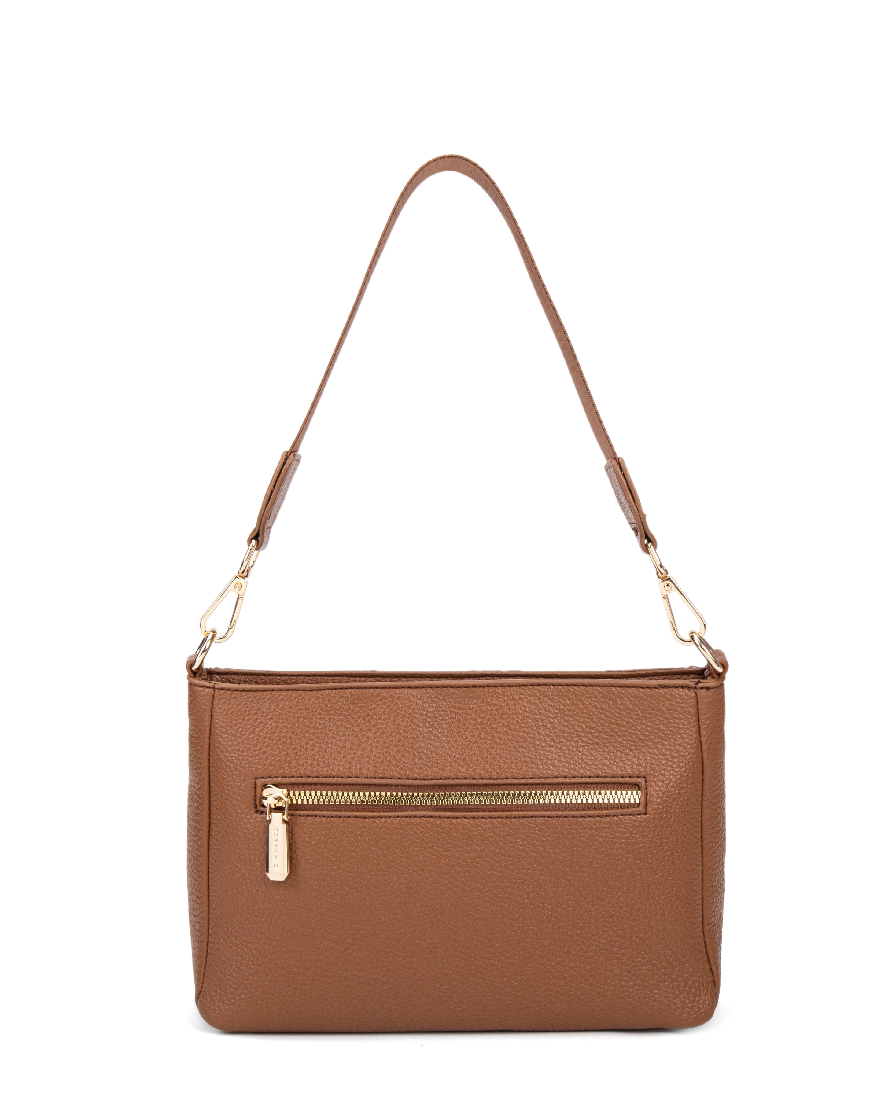 Borsa a spalla da donna 100% pelle vegana PU 703-1PT-LEATHER Diana&co