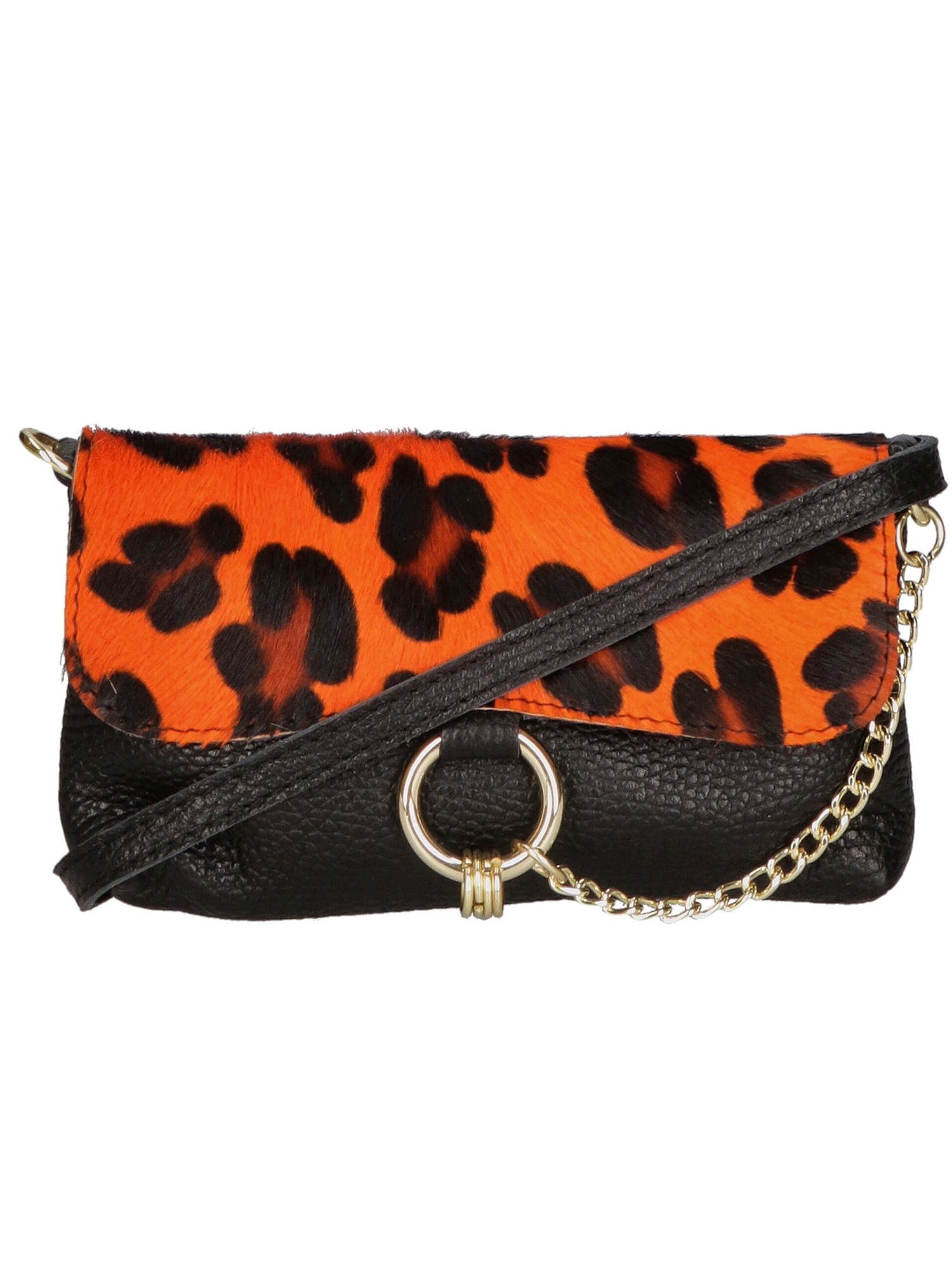 Safira Borsa a mano da donna Vera pelle 04760-LEO G ARANCIONE Gave Lux