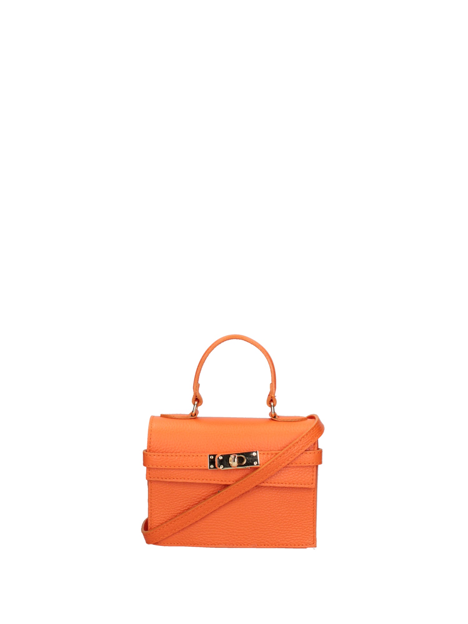 Borsa a mano da donna Vera pelle 07161-D29 ARANCIONE Roberta Rossi