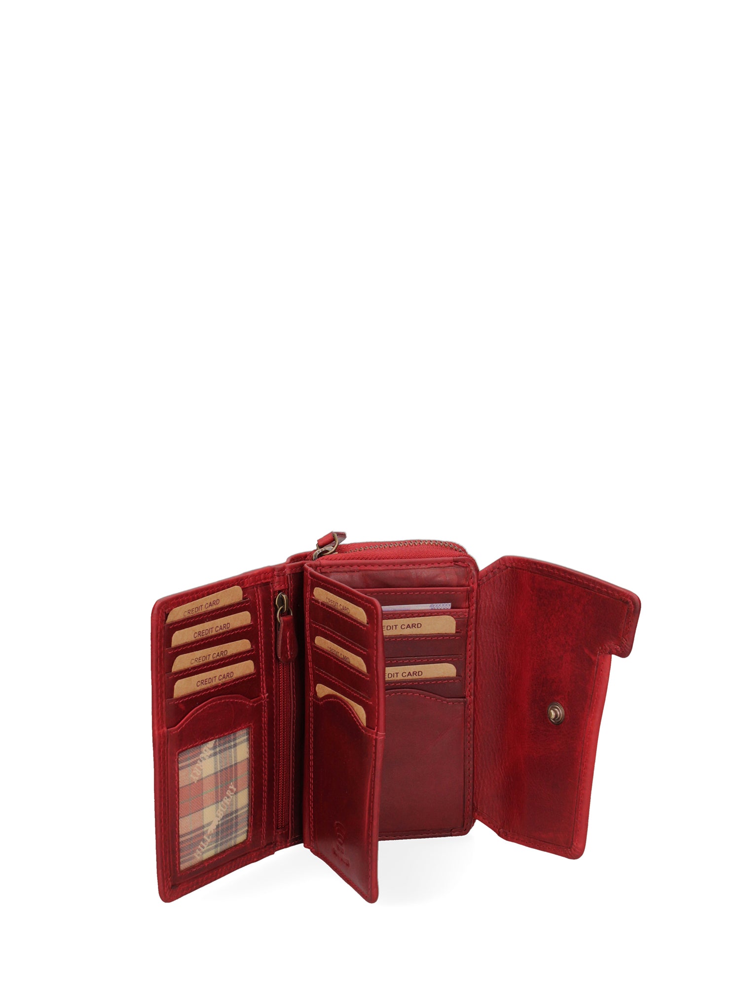 Portafoglio uomo in vera pelle Casual HILB-3698-ROSSO Hill Burry