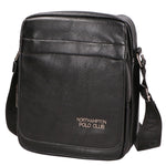 Borsa a tracolla uomo in pelle PU Casual PCL3081-BLACK Northampton Polo Club