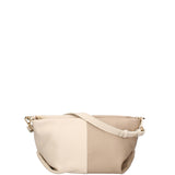 Borsa a spalla da donna Vera pelle 07165-D37 LATTE+D05 TAUPE Roberta Rossi