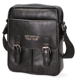 Borsa a tracolla uomo 100% PU Leather PCL3080-BLACK Northampton Polo Club