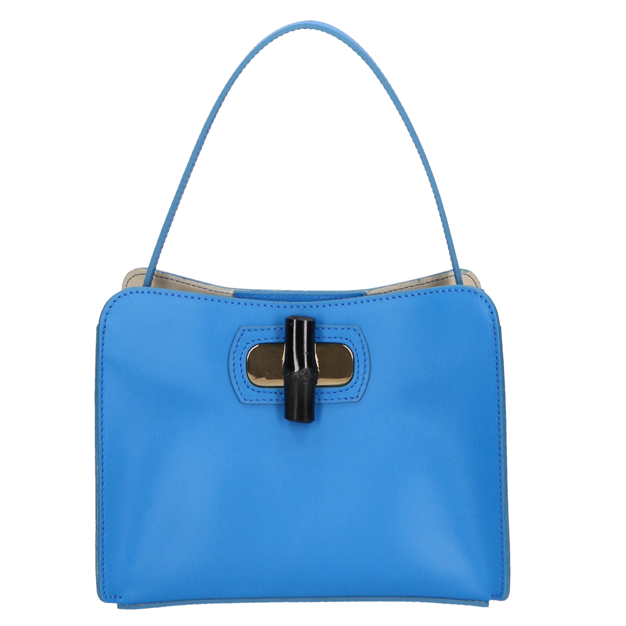 Katia Borsa a mano da donna 100% pelle 06011-L222 BLU ASTER Gave Lux