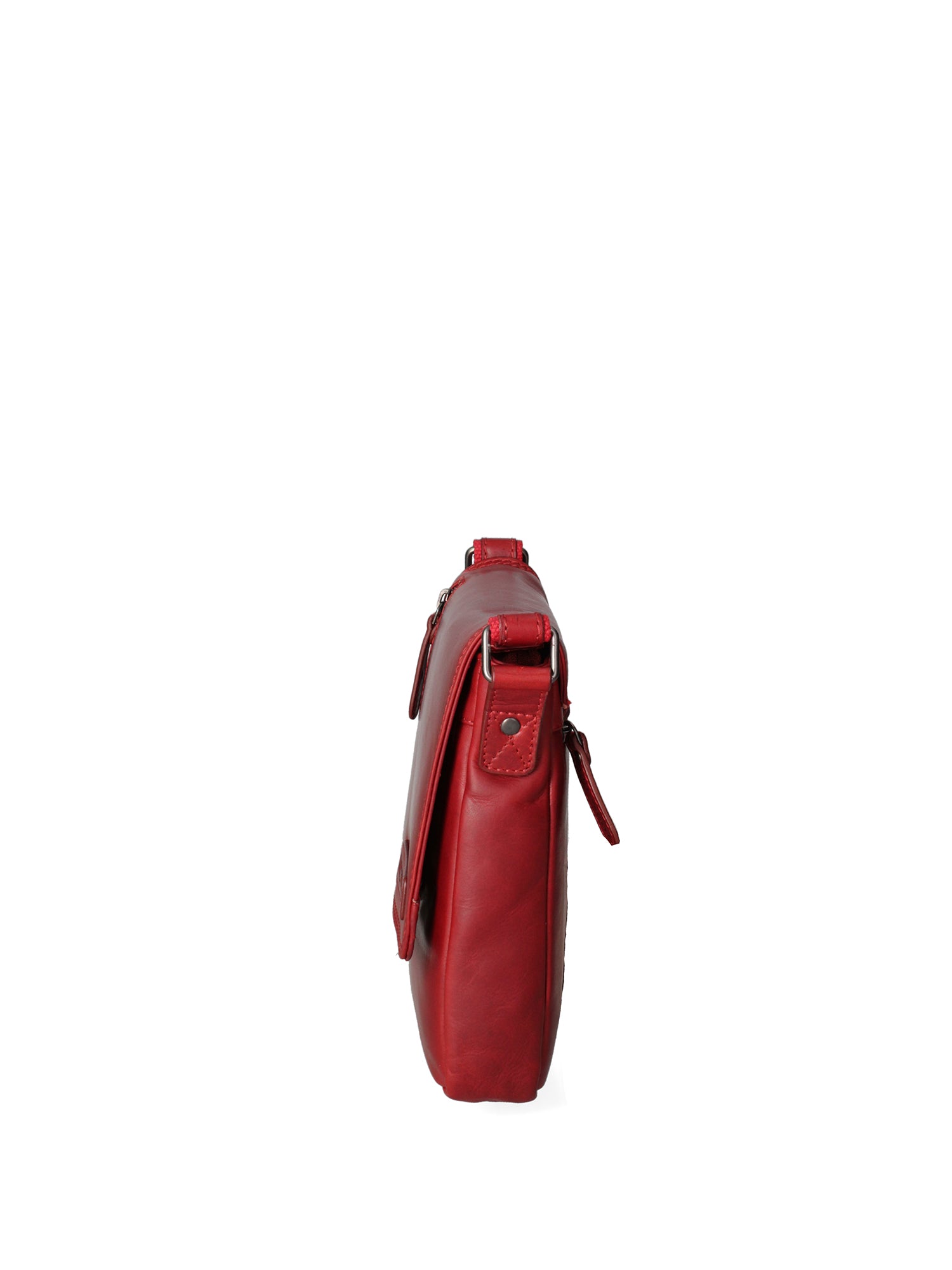 Borsa a tracolla da uomo Vera pelle HIL-3069S-ROSSO Hill Burry