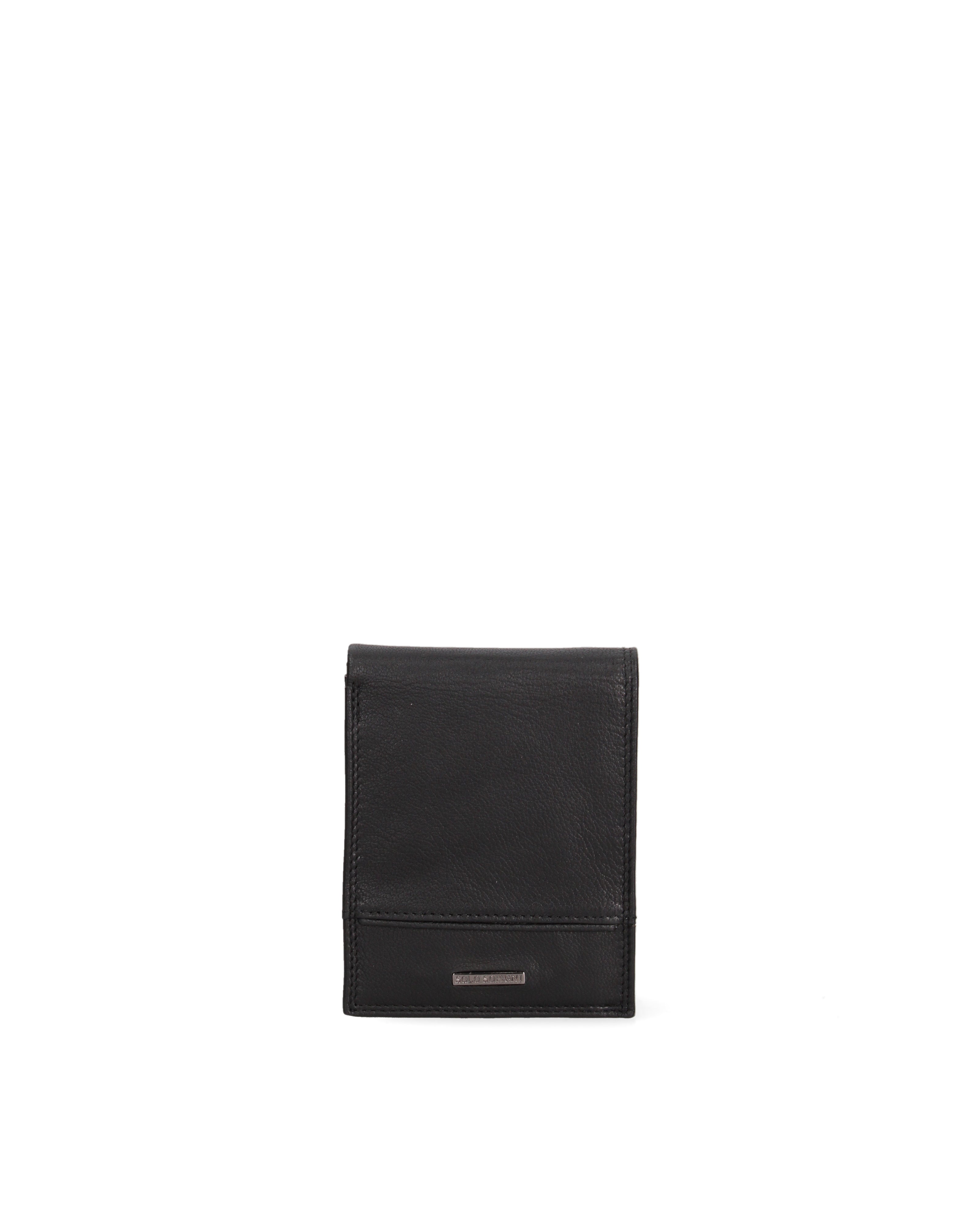Portafoglio uomo in vera pelle Casual K35355P029-NERO Solo Soprani
