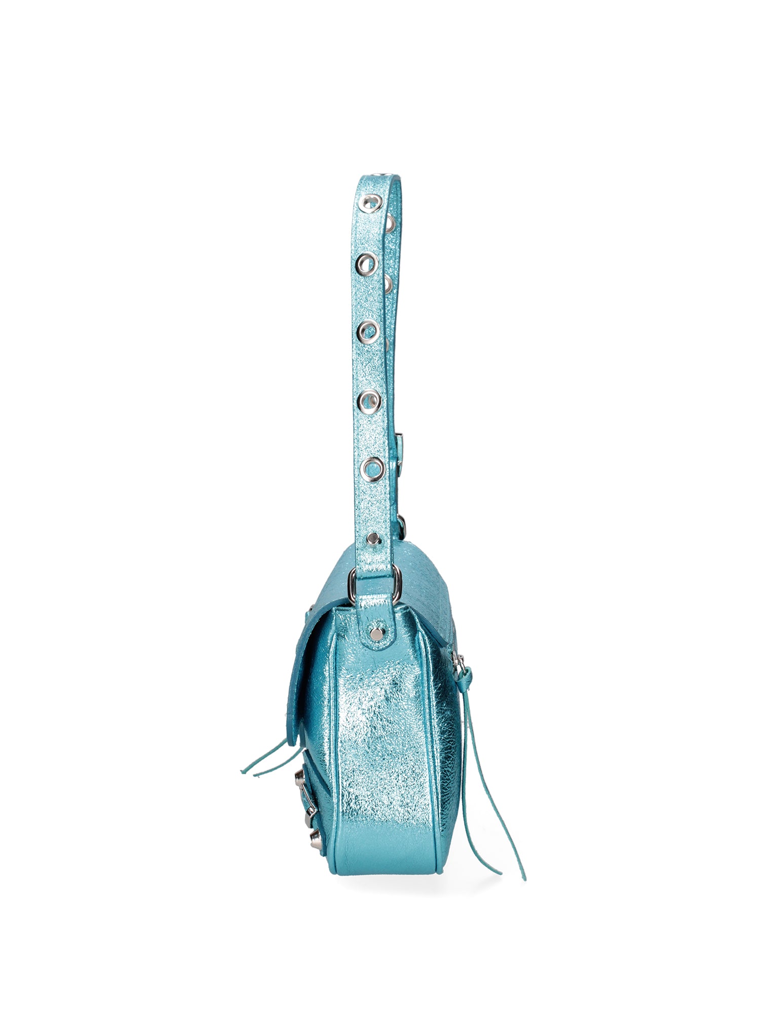 Borsa a spalla da donna Vera pelle 07234-L037 TURCHESE Roberta Rossi