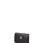 Borsa a tracolla da donna 100% vera pelle JR-W-1185-DO-BLACK + SILVER John Richmond